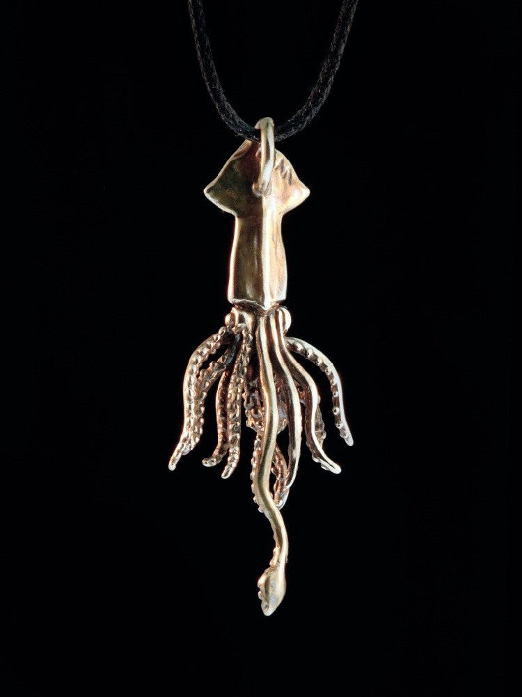 Squid Charm - Bronze