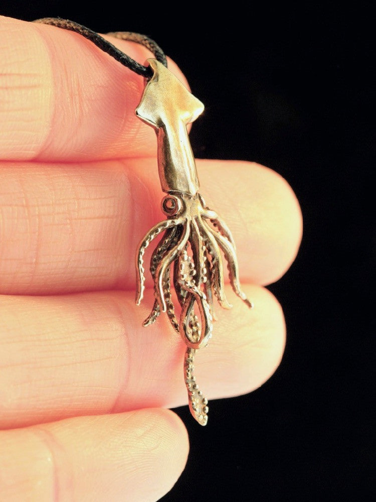 Squid Charm - Bronze