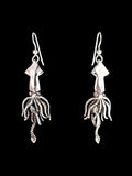 Squid Earrings - Sterling Silver