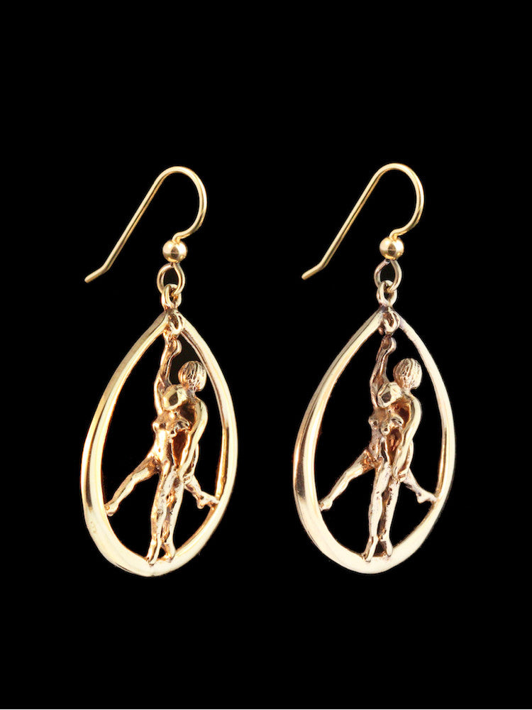 Stand for Peace Earrings in 14K