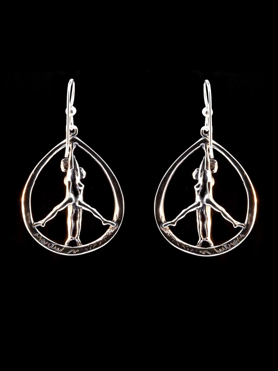 Stand For Peace Earrings - Silver