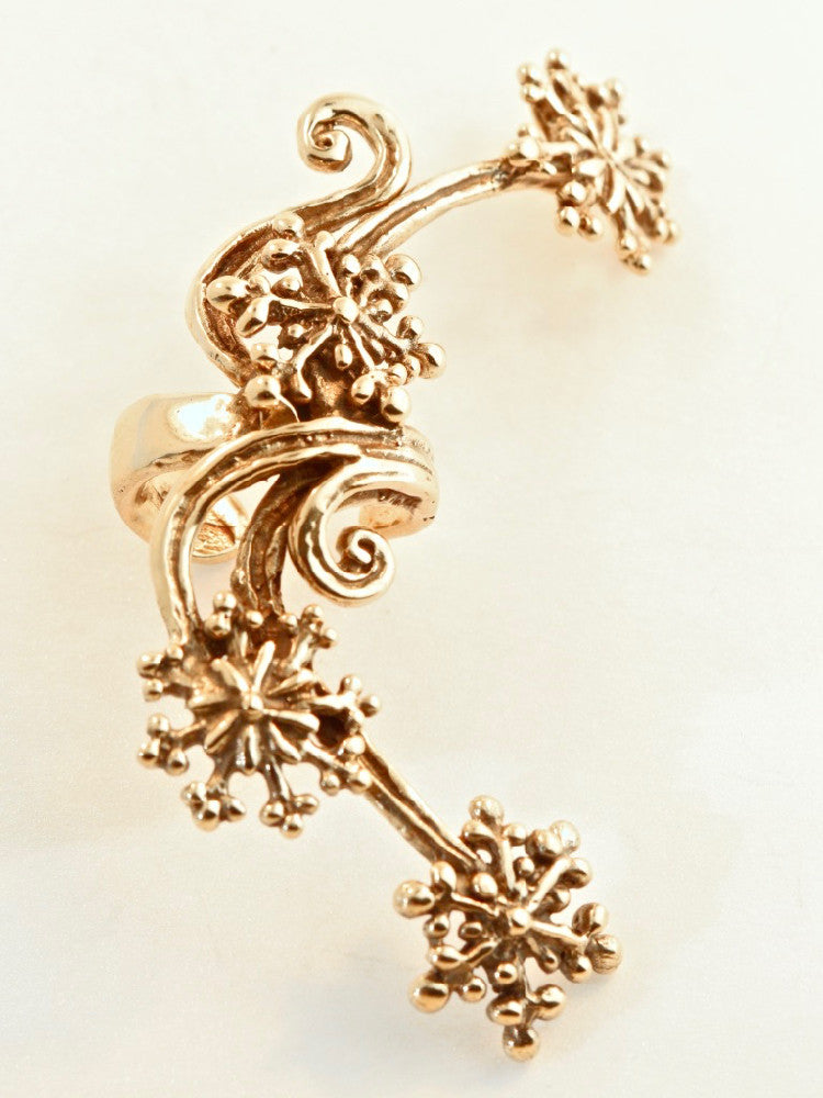 Starburst Ear Cuff - 14K Gold