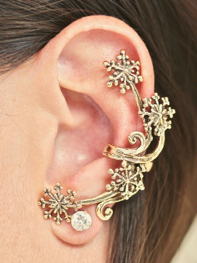 Starburst Ear Cuff - 14K Gold