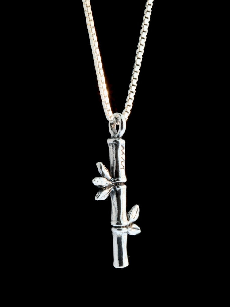 Bamboo Charm - Sterling Silver