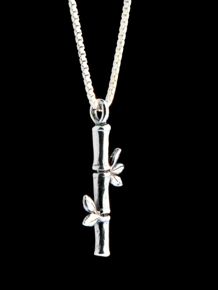 Bamboo Charm - Sterling Silver