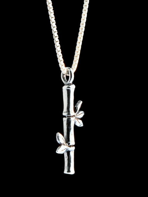 Bamboo Charm - Sterling Silver