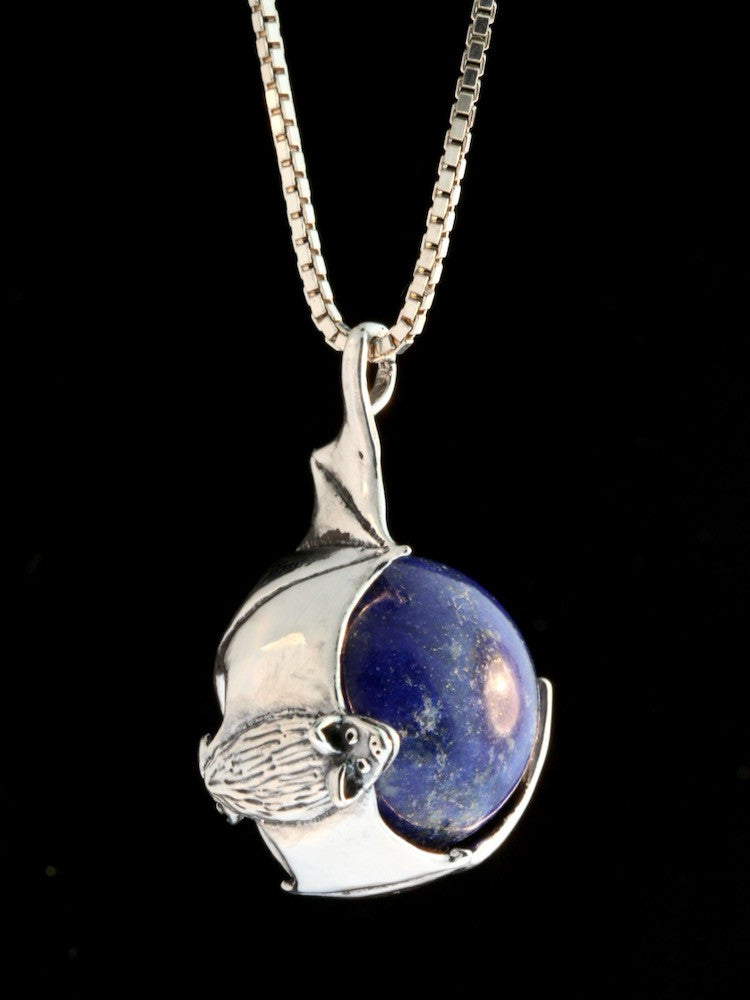 Night Flight Bat Orb with Lapis