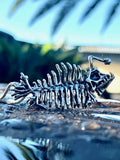 Phantom Angler Fish Skeleton Pendant - Sterling Silver
