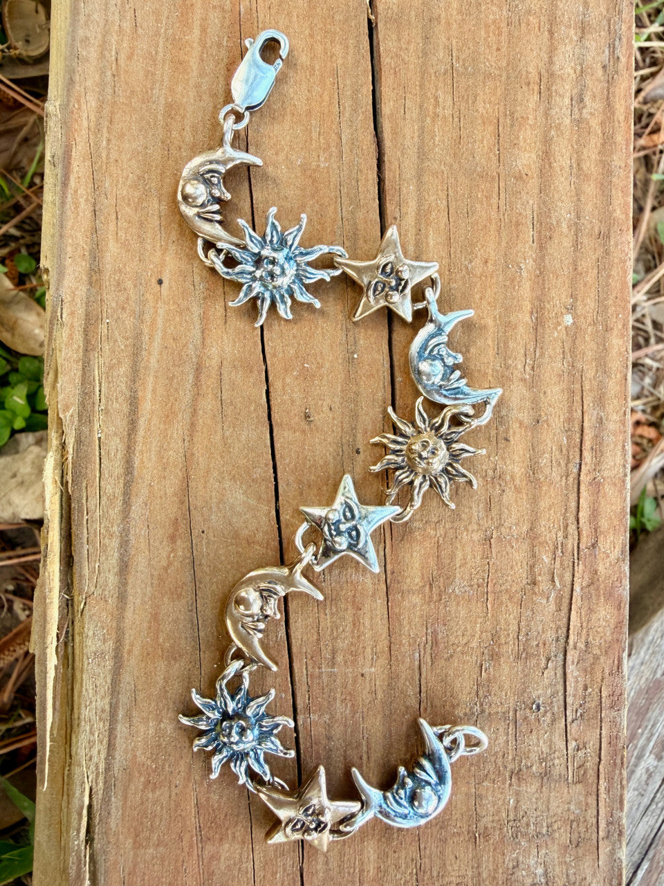 Celestial Bracelet - Sterling Silver and Bronze