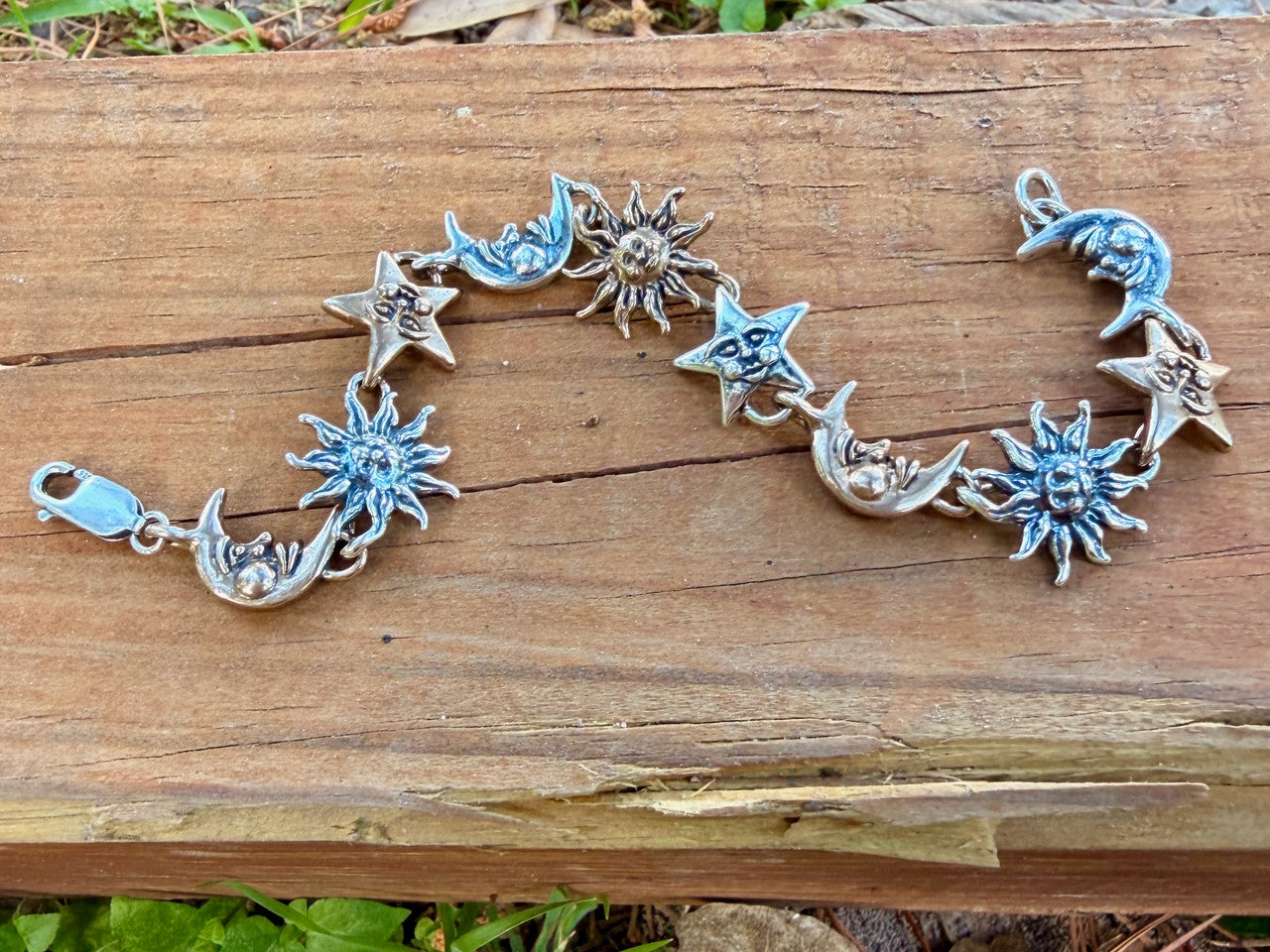 Celestial Bracelet - Sterling Silver and Bronze