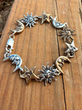 Celestial Bracelet - Sterling Silver and Bronze