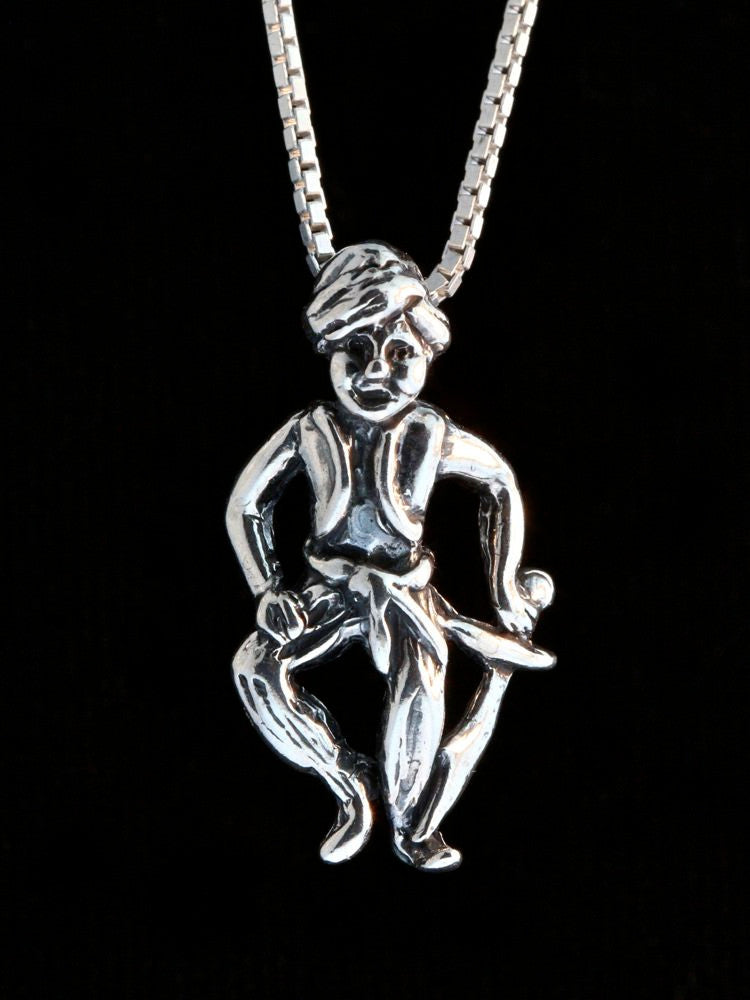 Arabian Nights - Sword Dancer Charm - Silver