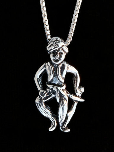 Arabian Nights - Sword Dancer Charm - Silver