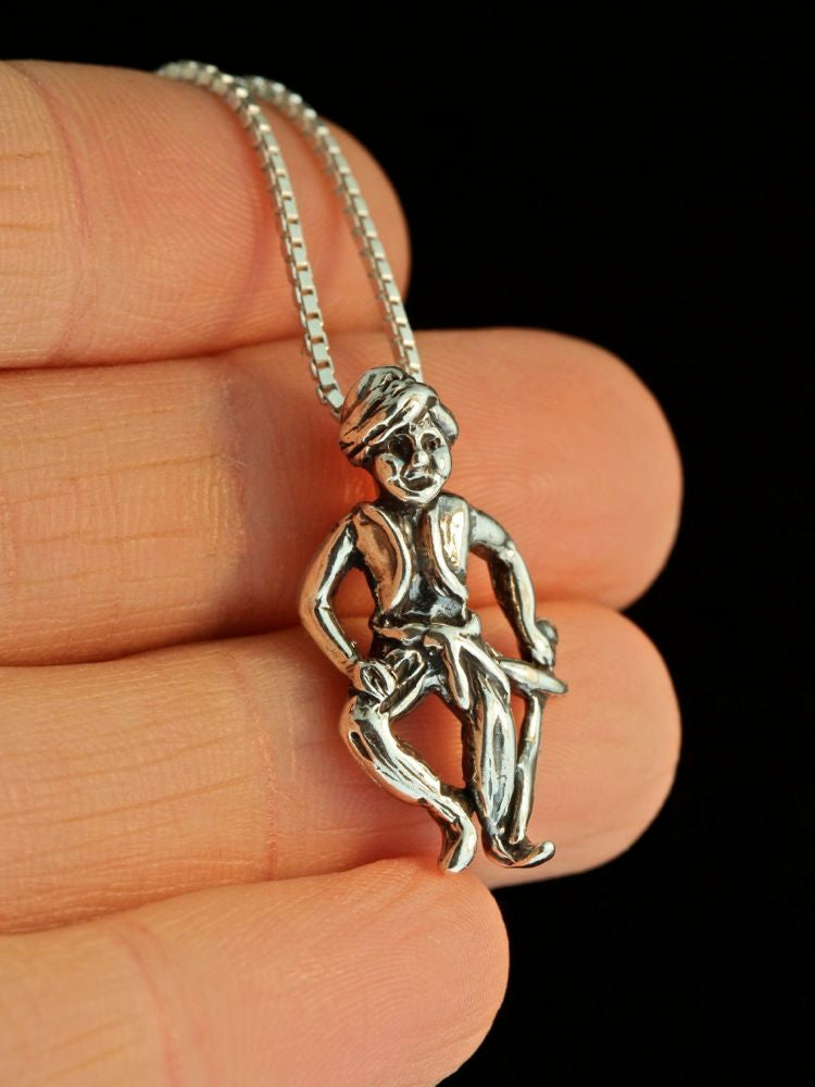 Arabian Nights - Sword Dancer Charm - Silver