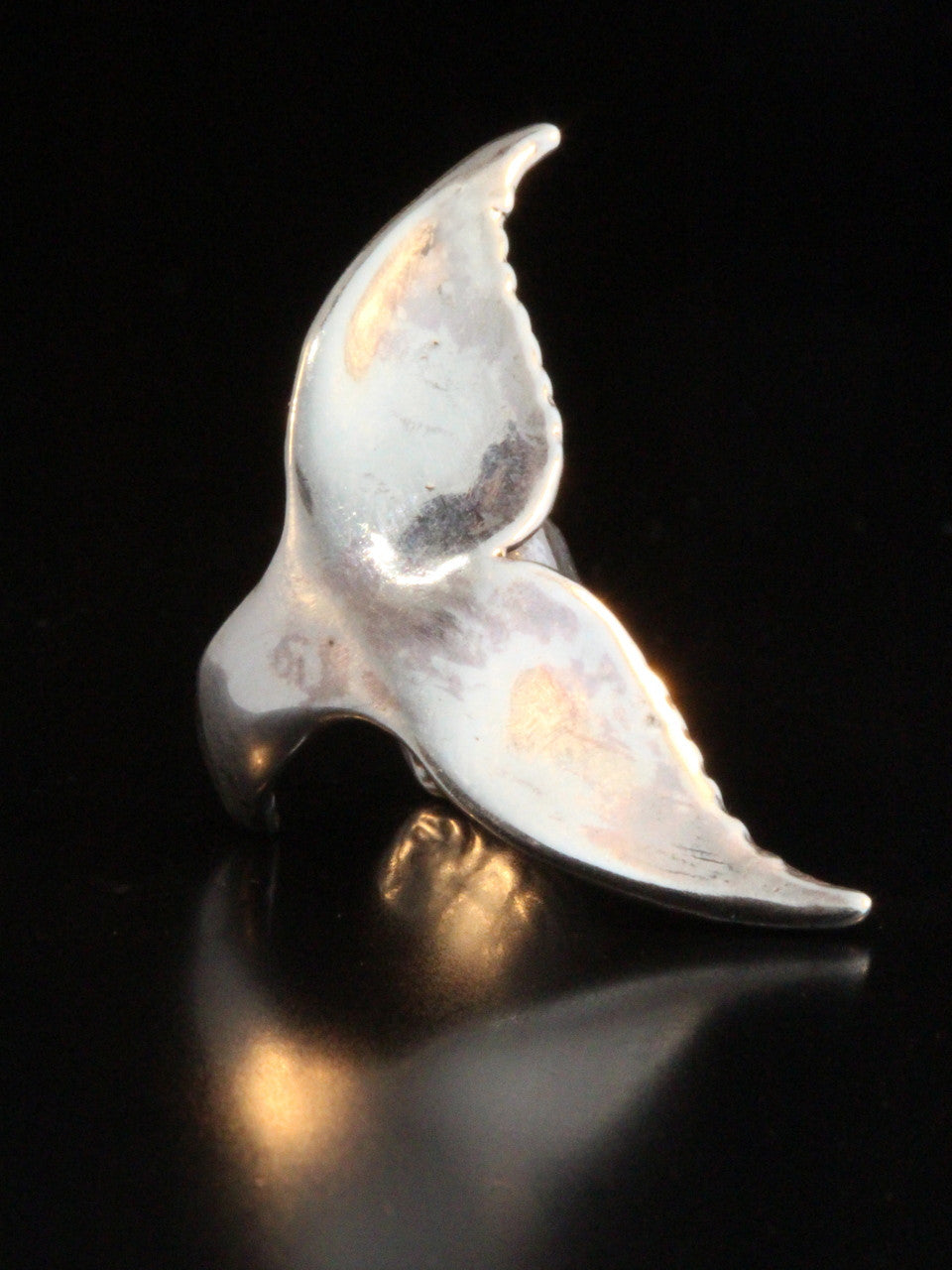 Whale Tail Ear Cuff - Sterling Silver