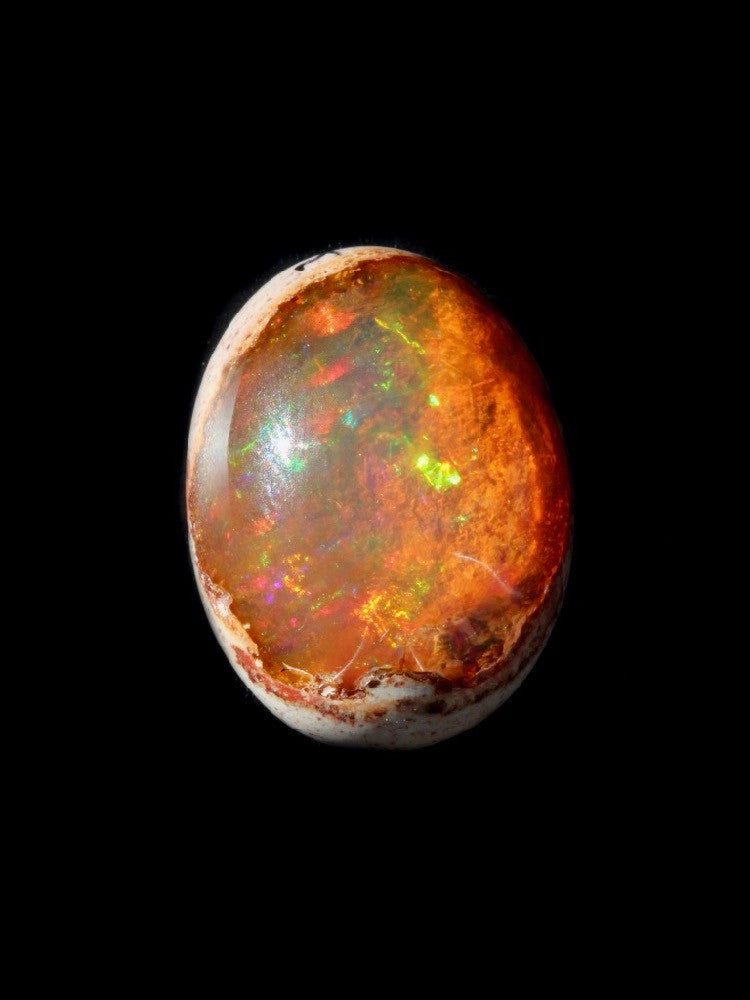 Tangerine Flash - Mexican Matrix Fire Opal - 12 ct