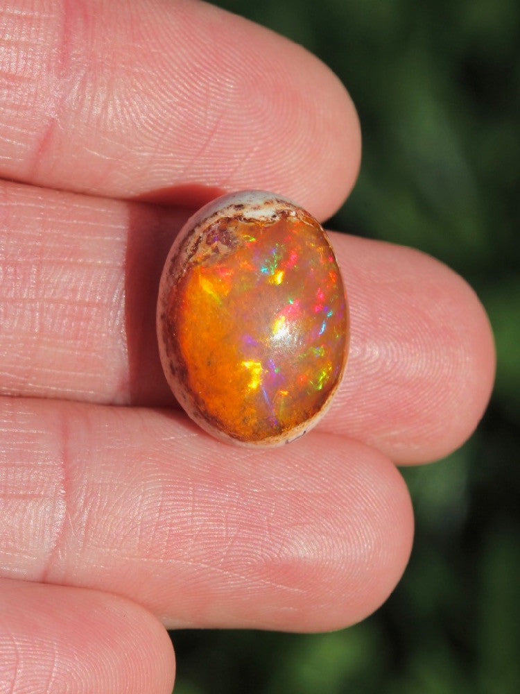 Tangerine Flash - Mexican Matrix Fire Opal - 12 ct