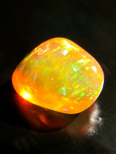 Tangerine Jelly Bean - Mexican Fire Opal - SOLD