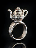Teapot Ring - Silver