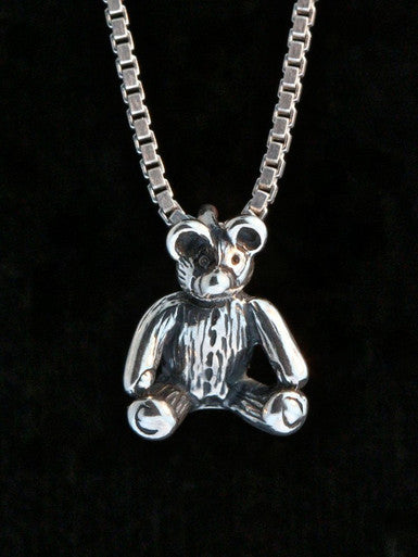 Teddy Bear Charm - Sterling Silver