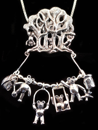 Teddy Bear Picnic Charm Collection - Sterling Silver