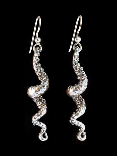 Tentacle Twist Earrings - Sterling Silver