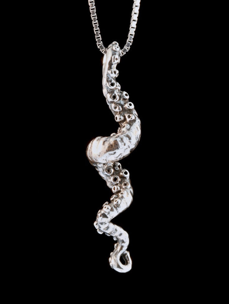 Tentacle Twist Charm in Silver