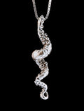 Tentacle Twist Charm - Sterling Silver