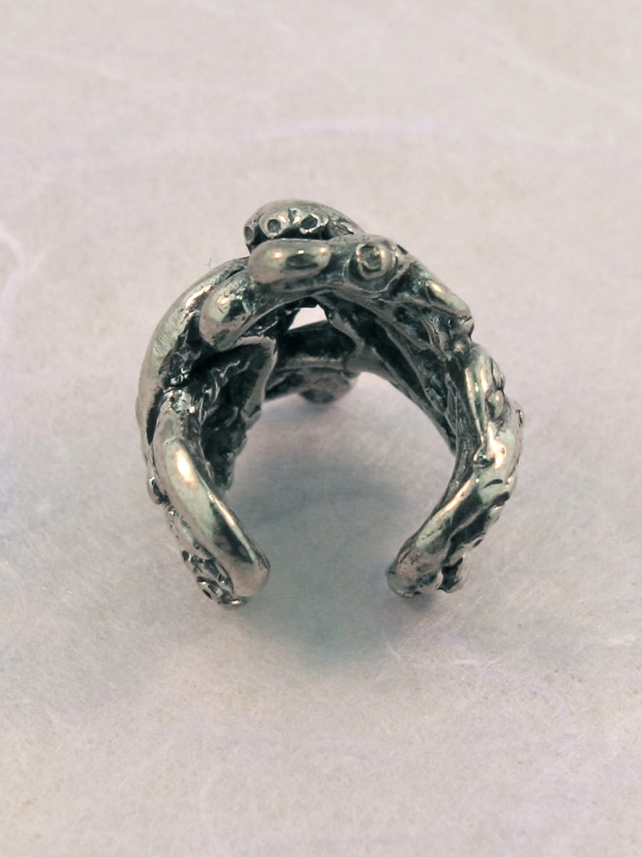 Octopus Tentacle Twist Ear Cuff - Sterling Silver