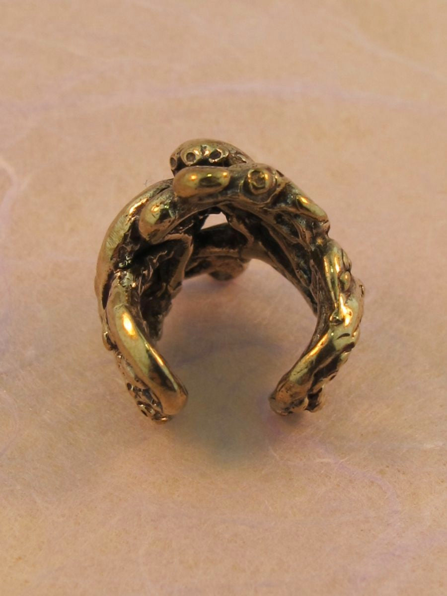 Octopus Tentacle Twist Ear Cuff - Bronze