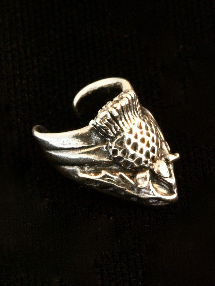 Thistle Ear Cuff - Silver