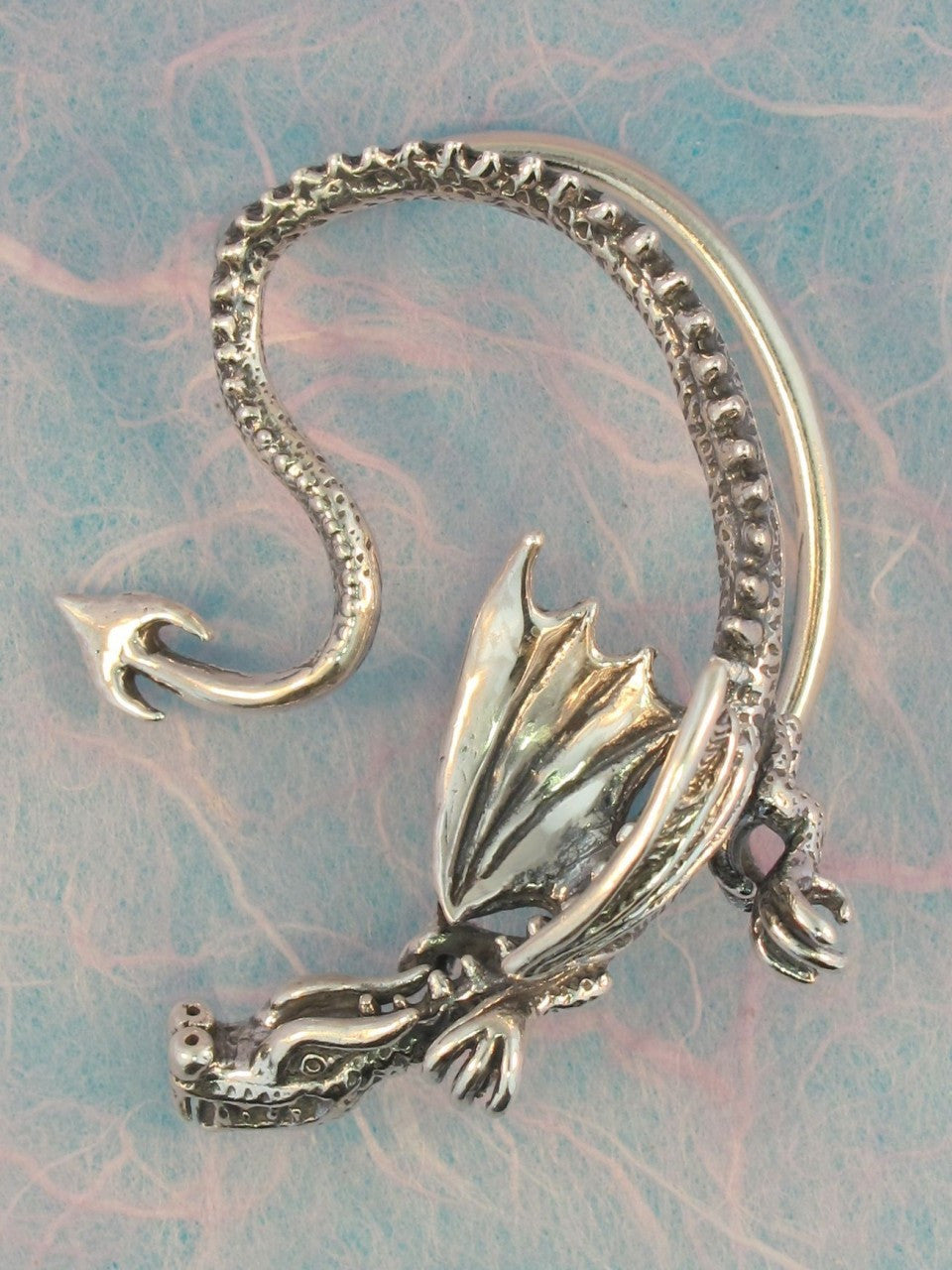 Silver Throne Dragon Ear Wrap