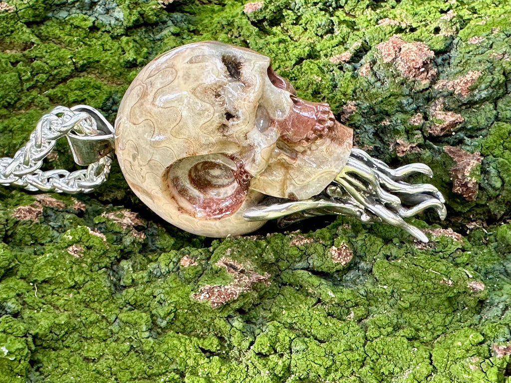 Timor Skull Ammonite - Silver