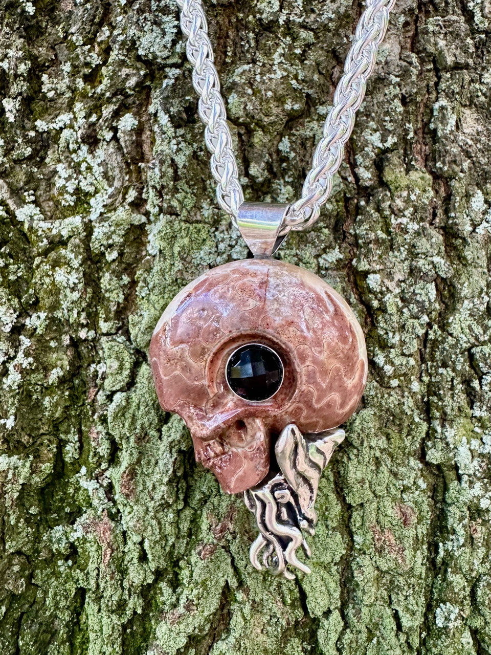 Timor Skull Ammonite - Silver