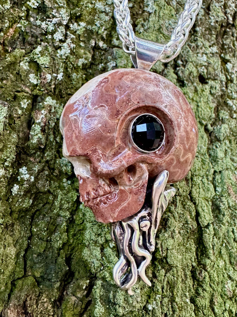 Timor Skull Ammonite - Silver