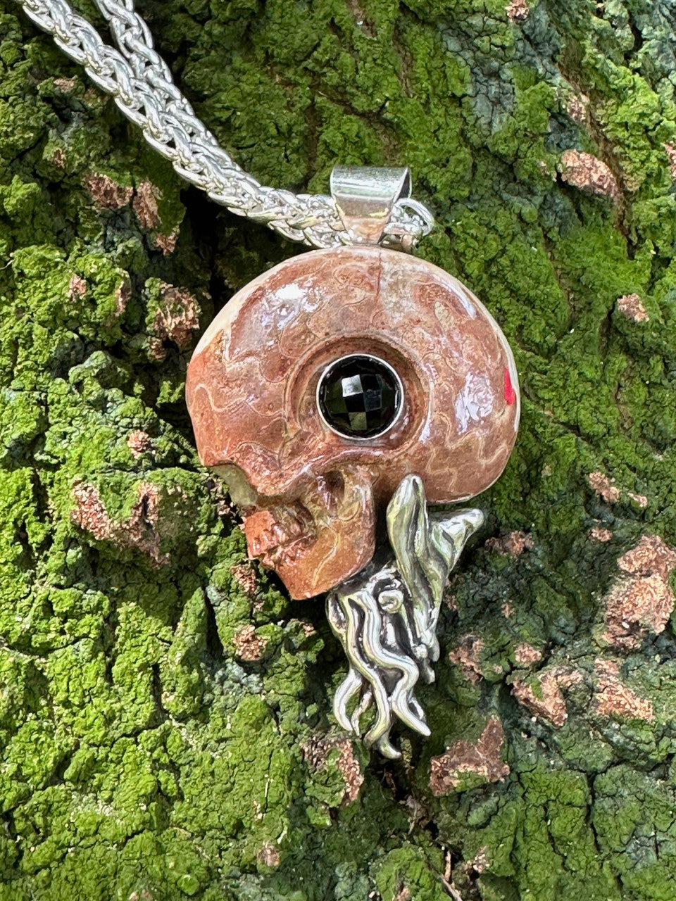 Timor Skull Ammonite - Silver