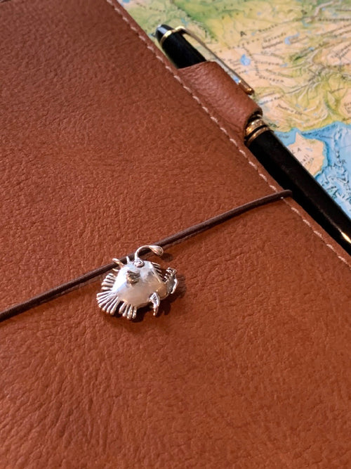 Angler Fish Traveler's Notebook Charm in Silver