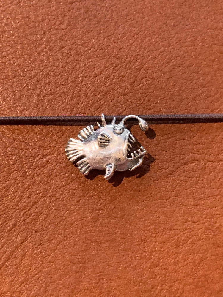 Angler Fish Traveler's Notebook Charm in Silver