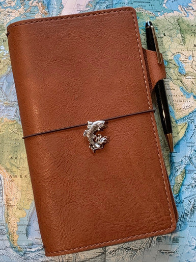 Jumping Bass Travelers Notebook Charm - Silver