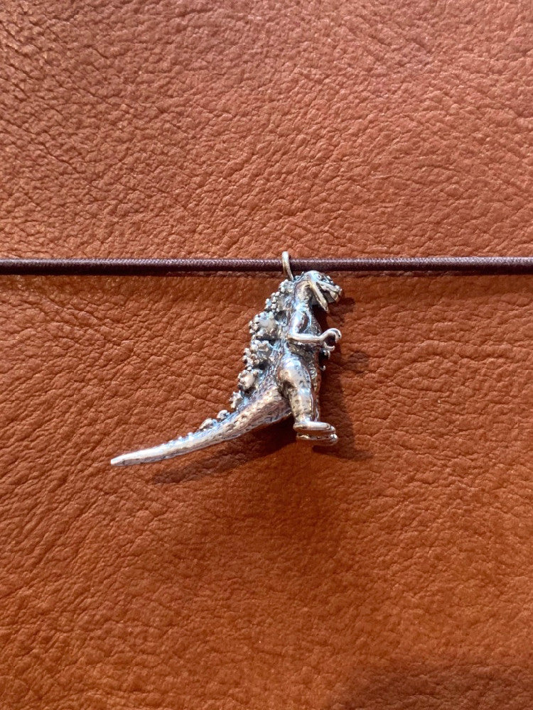 Godzilla Traveler Notebook Charm in Silver