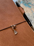 Hat and Broom Traveler's Notebook Charms - Sterling Silver