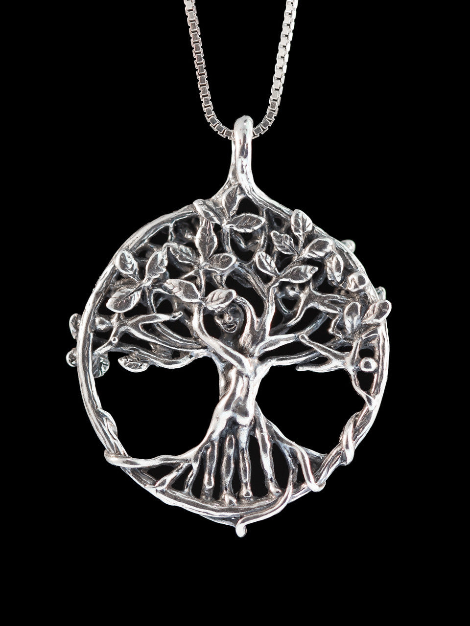 Circle of Life Tree Pendant - Silver