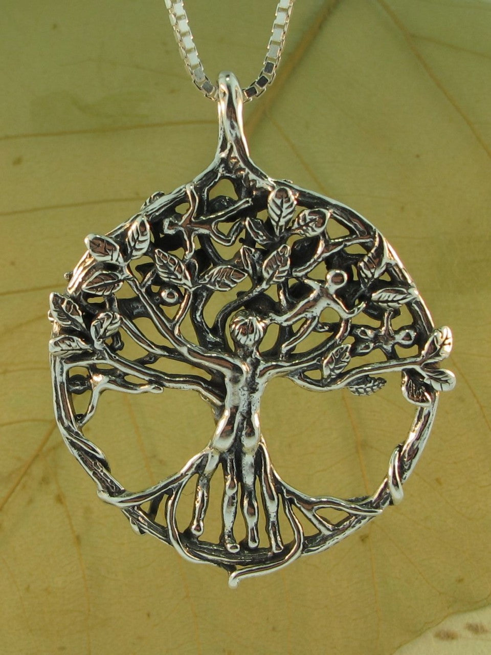 Circle of Life Tree Pendant - Silver