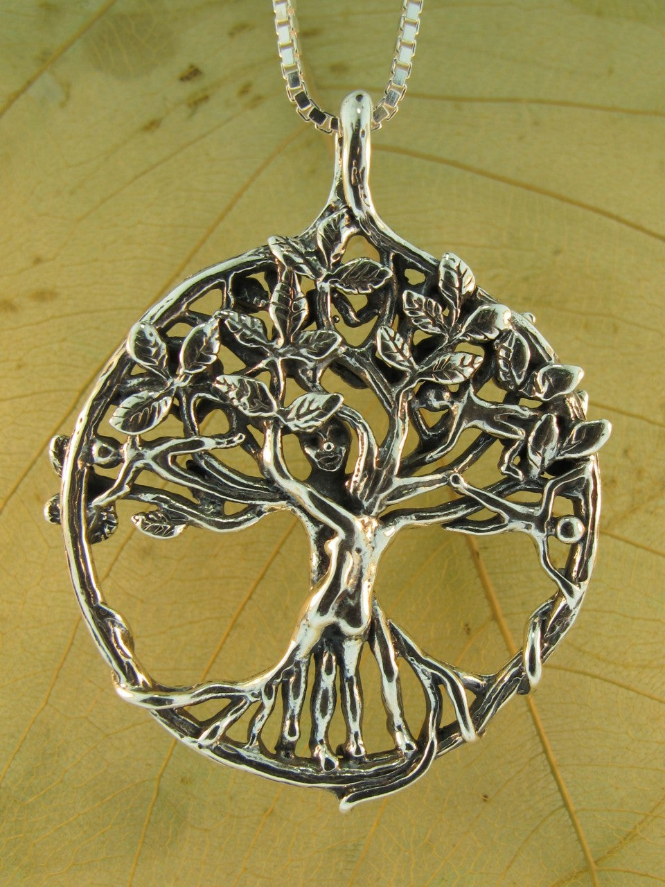 Circle of Life Tree Pendant - Silver