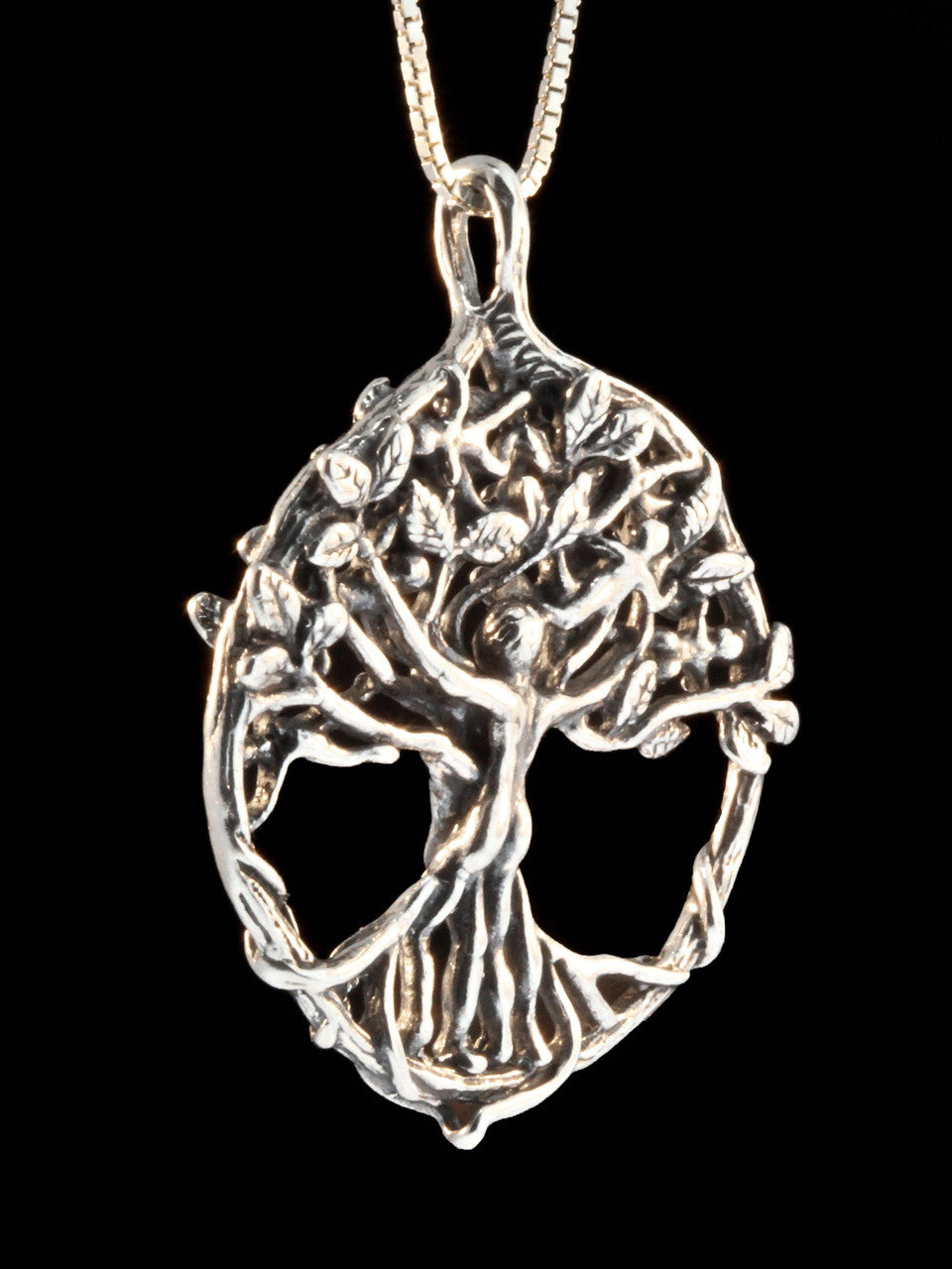 Circle of Life Tree Pendant - Silver