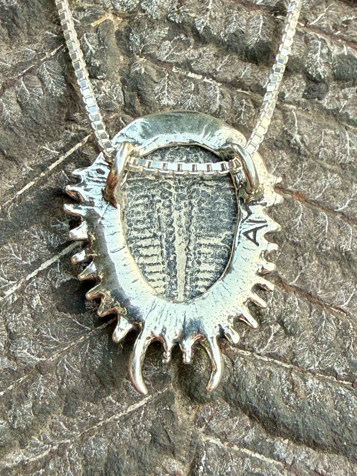 Trilobite Fossil Pendant - Sterling Silver