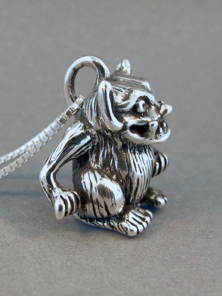 Troll Pendant in Silver