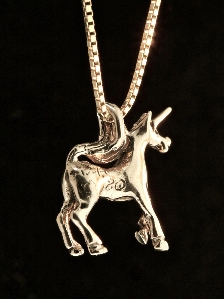 Unicorn Charm - 14k Gold