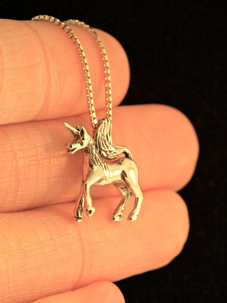 Unicorn Charm - 14k Gold