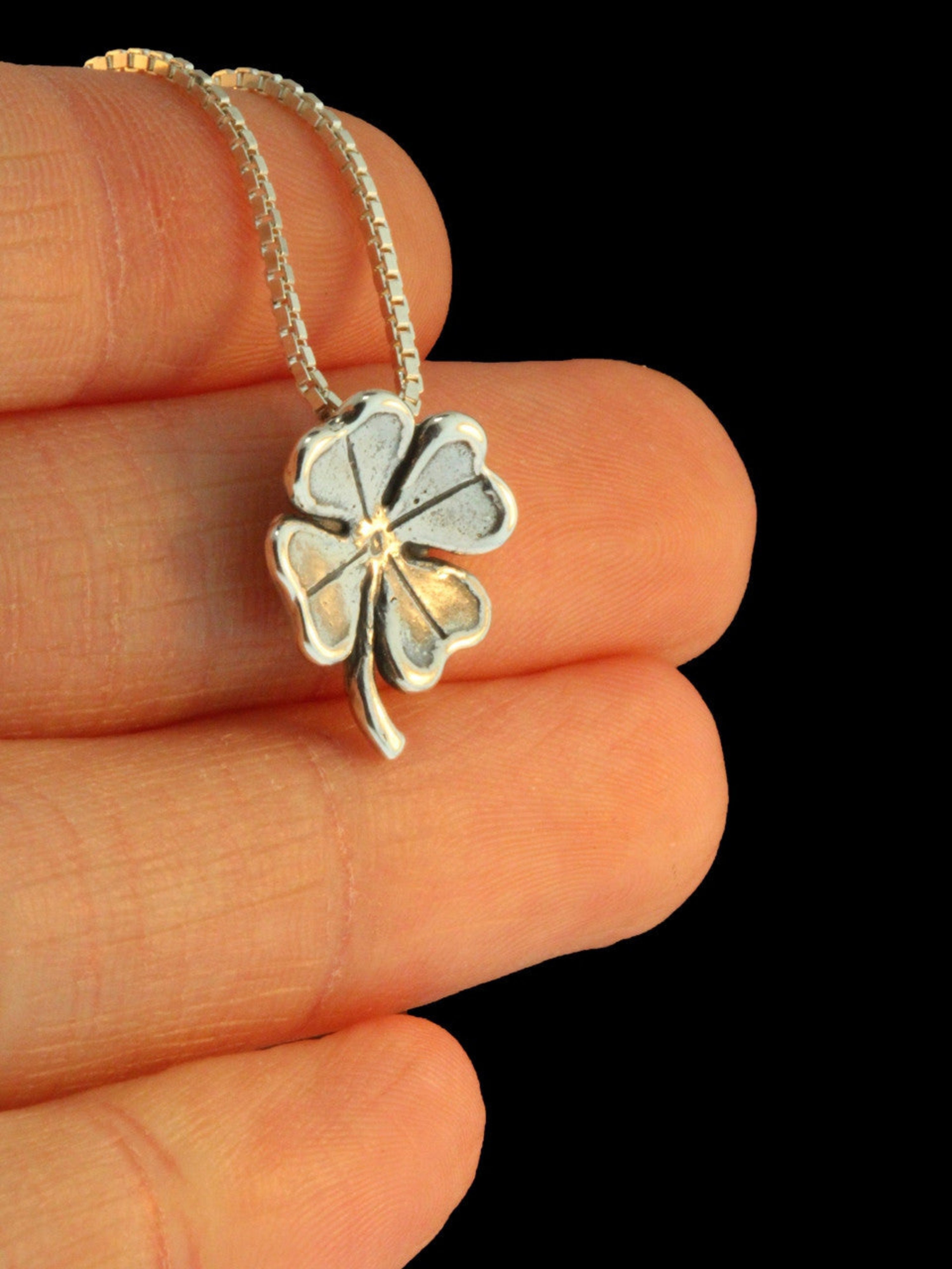 Four Leaf Clover Charm - Sterling Silver